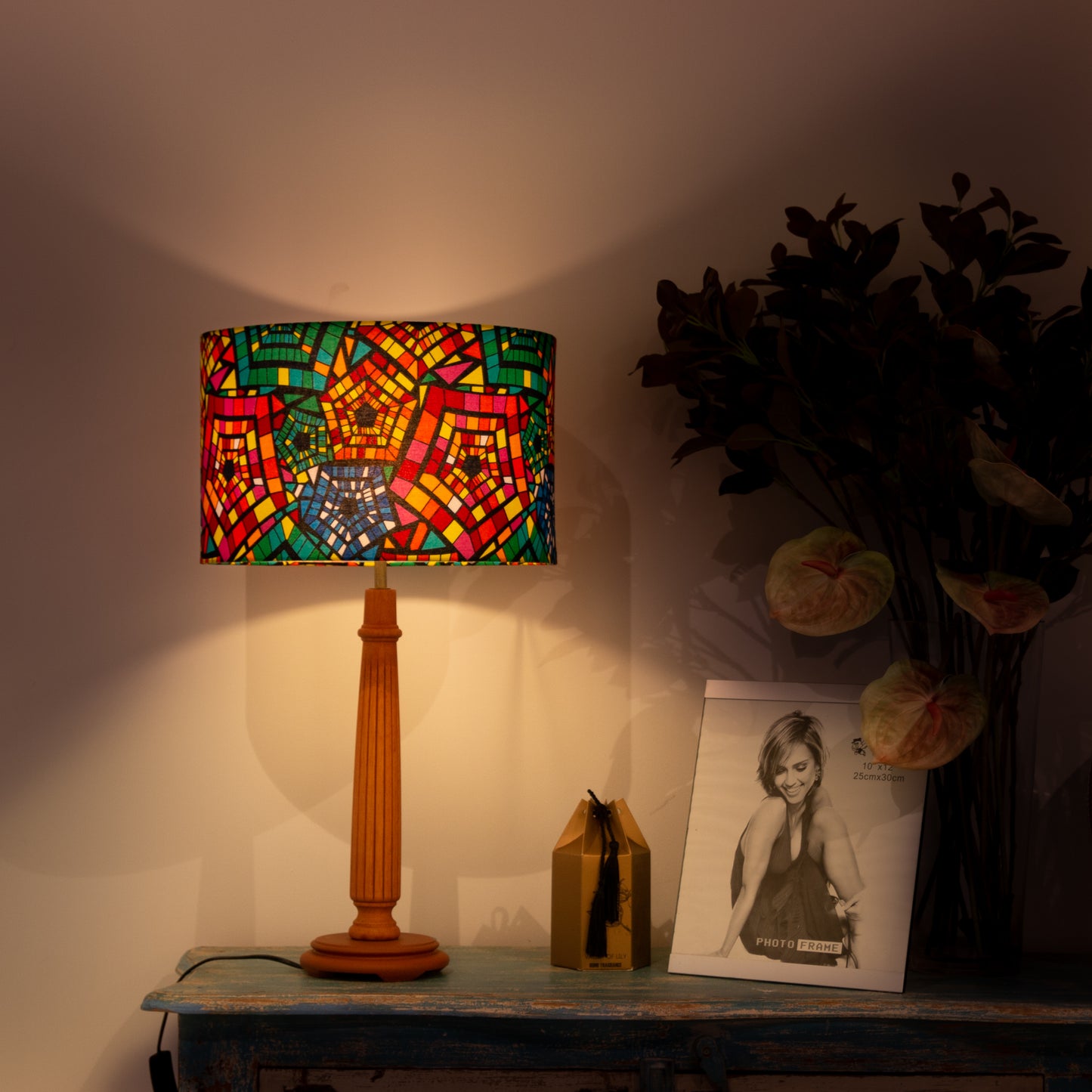 CATHEDRAL DRUM LAMPSHADE