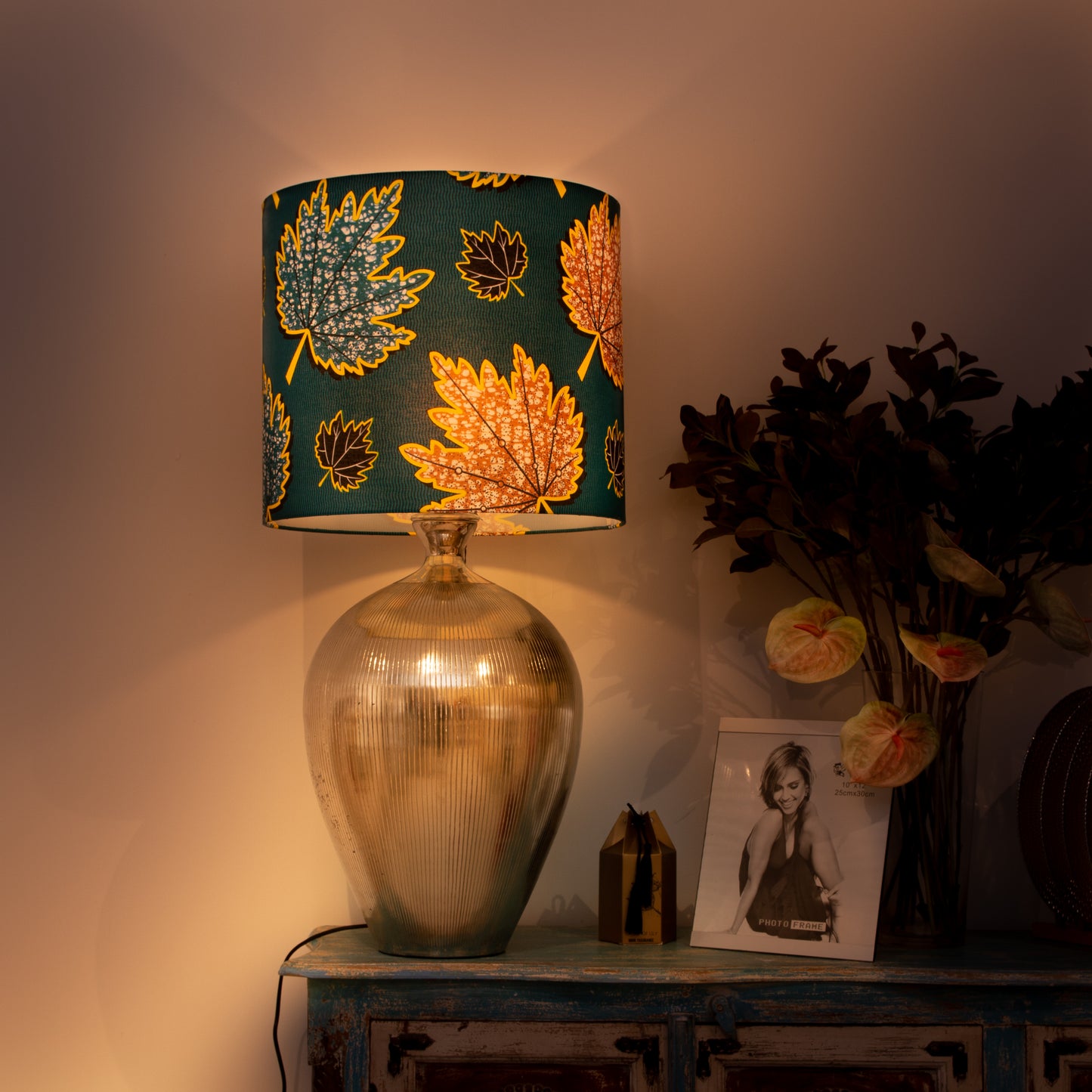 AZA LEAFY DRUM LAMPSHADE