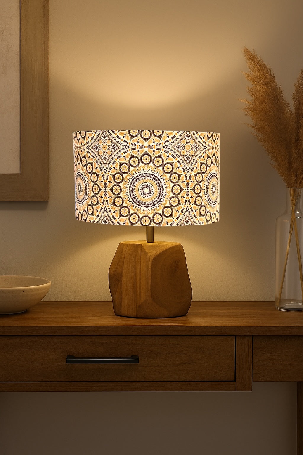 RUSTIC MEDALLION LAMPSHADE