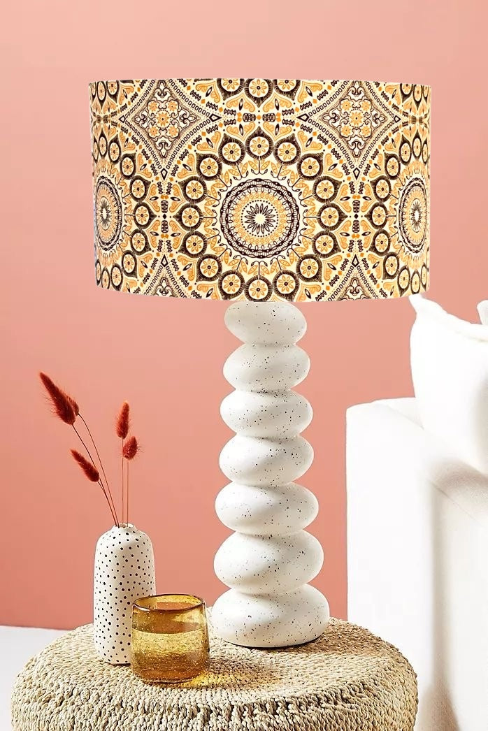 RUSTIC MEDALLION LAMPSHADE