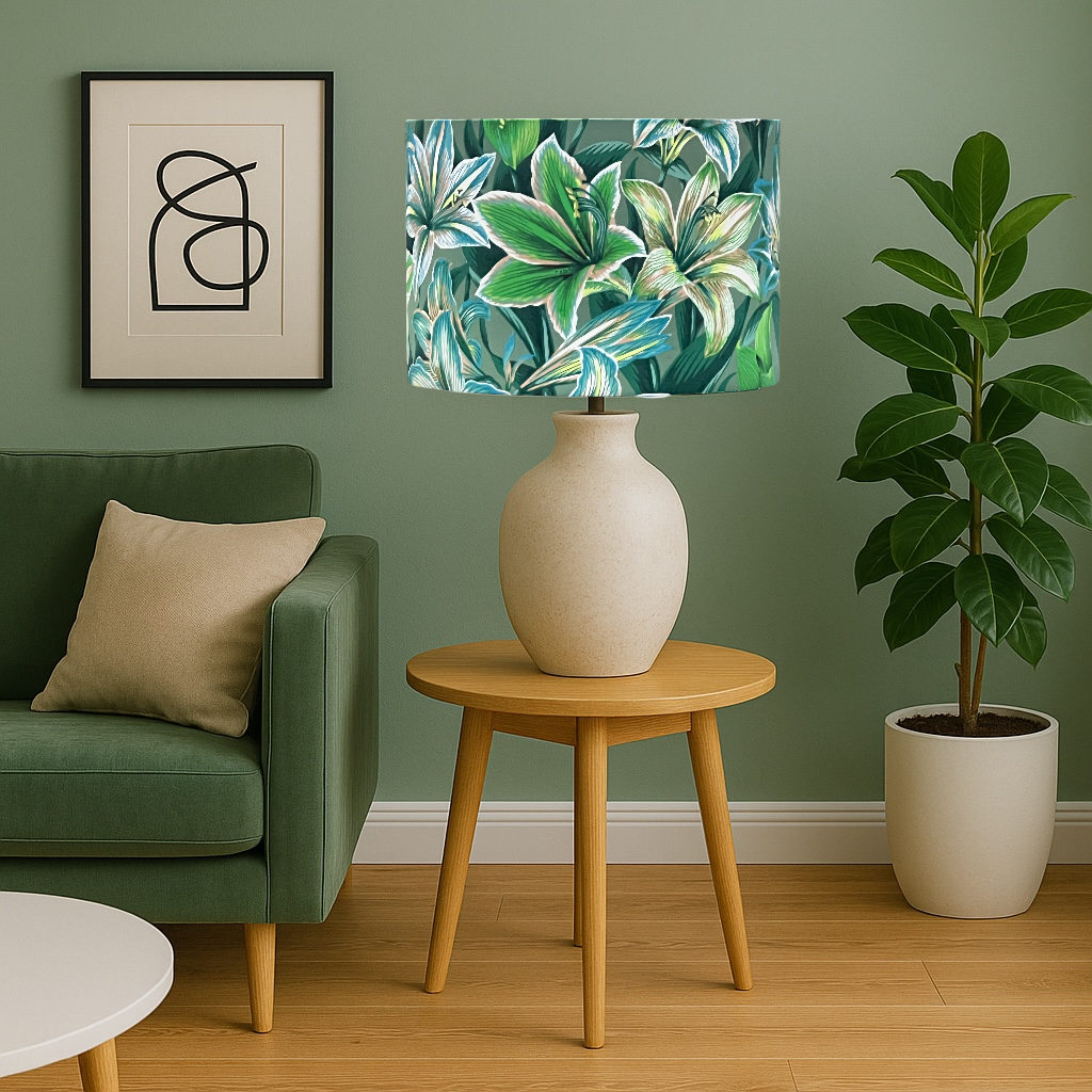 EMERALD BLOSSOM LAMPSHADE