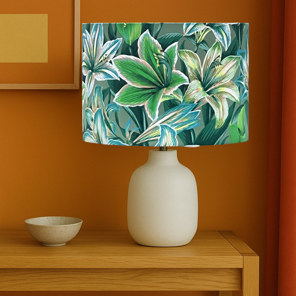 EMERALD BLOSSOM LAMPSHADE