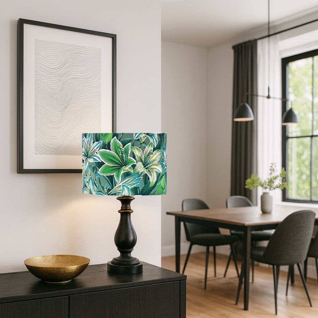 EMERALD BLOSSOM LAMPSHADE