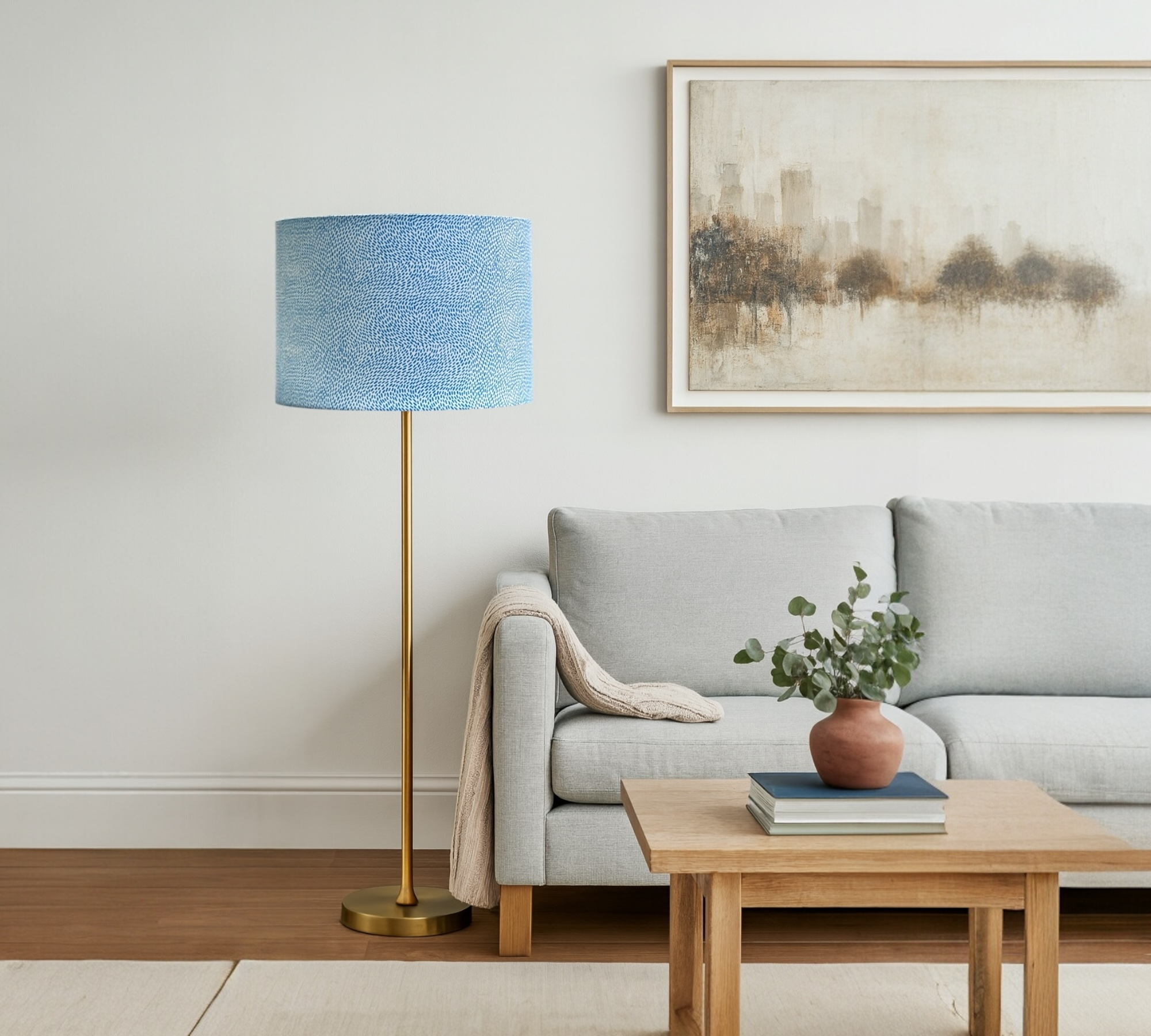 O-CEAN BLUE LAMPSHADE