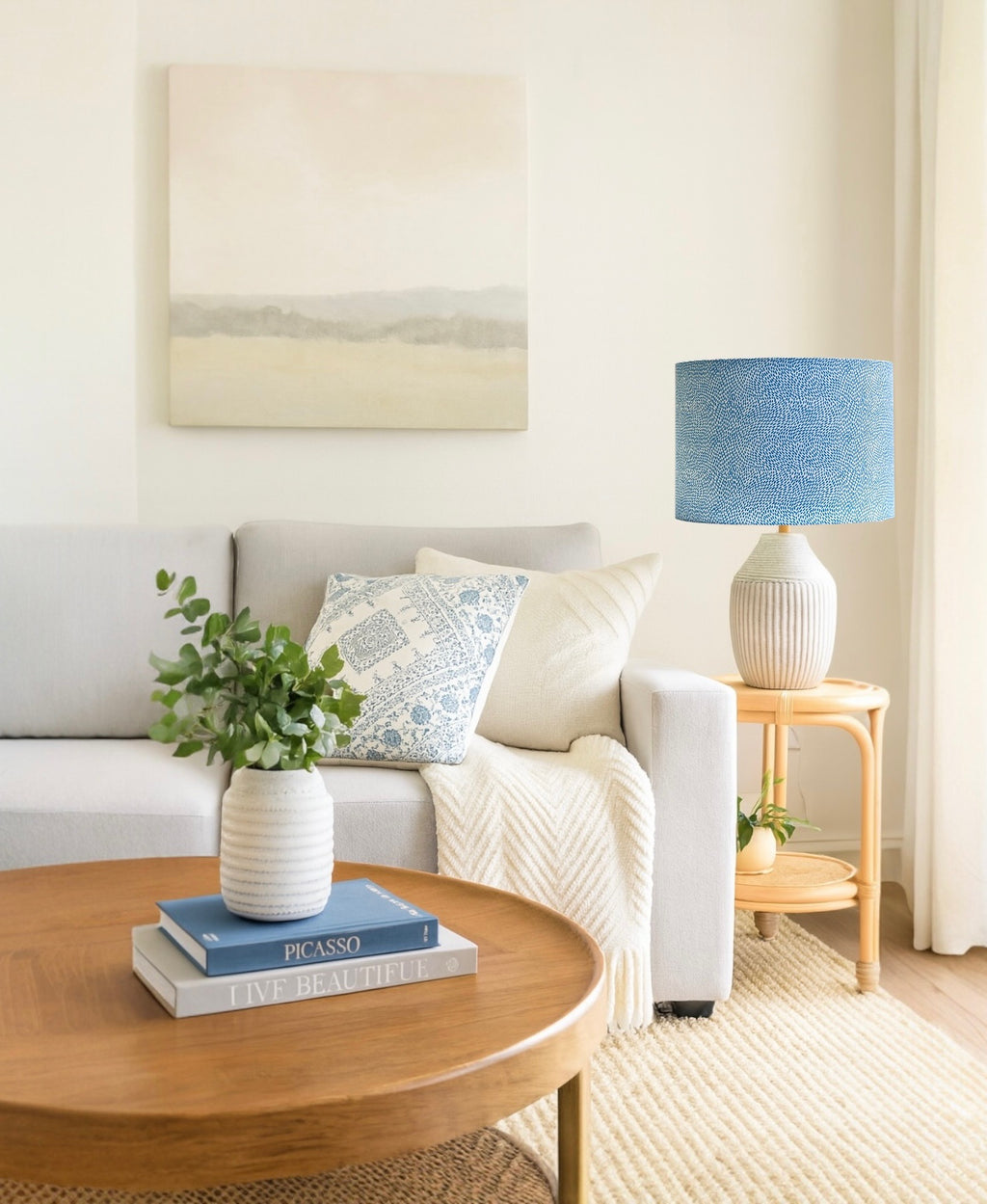 O-CEAN BLUE LAMPSHADE