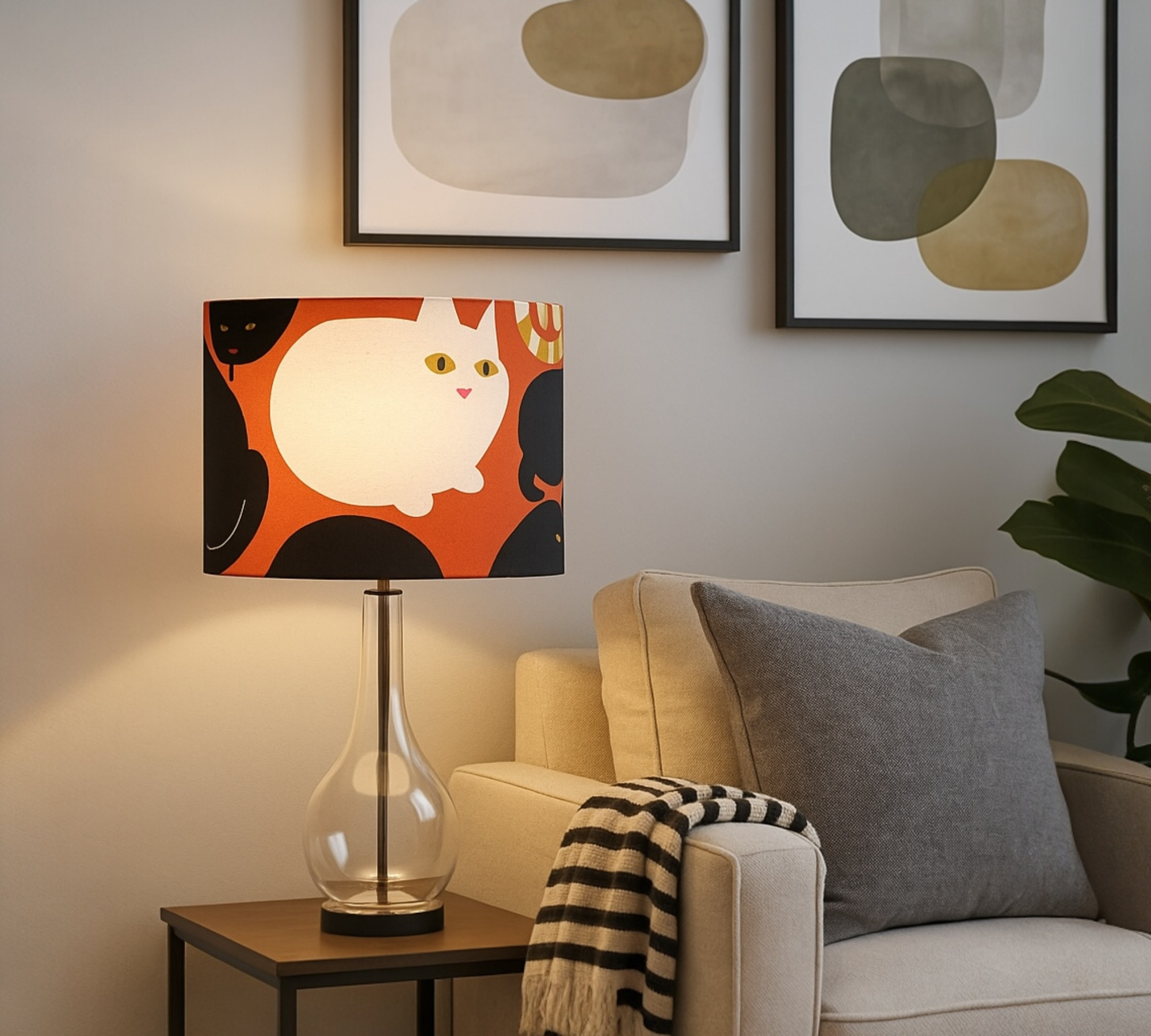 WITTY KITTY LAMPSHADE