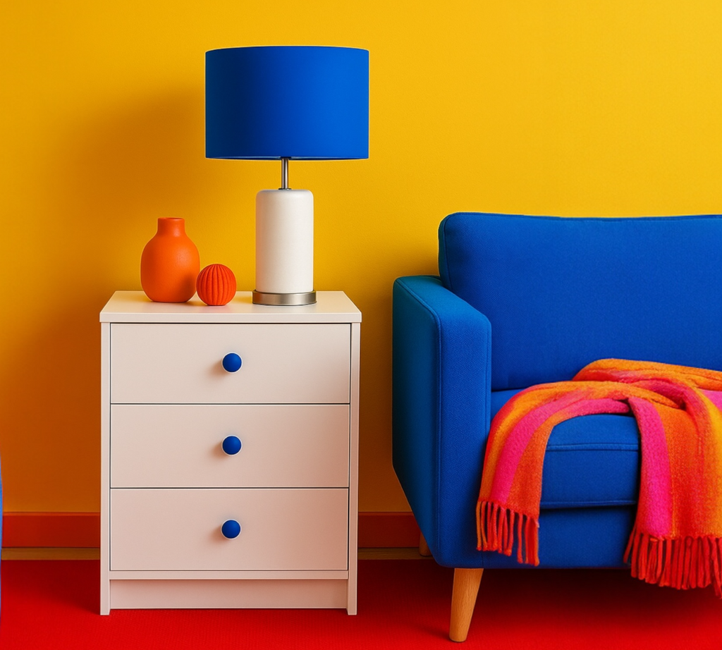 COZY COBALT LAMPSHADE