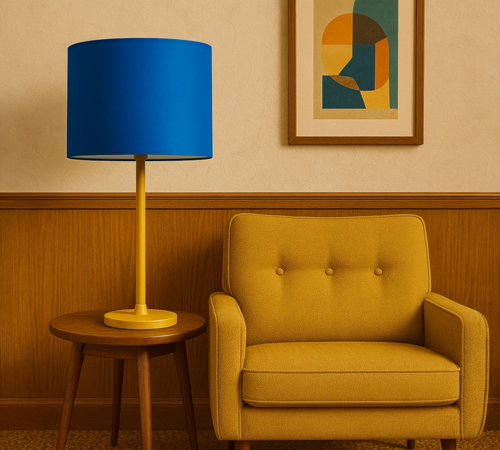 COZY COBALT LAMPSHADE