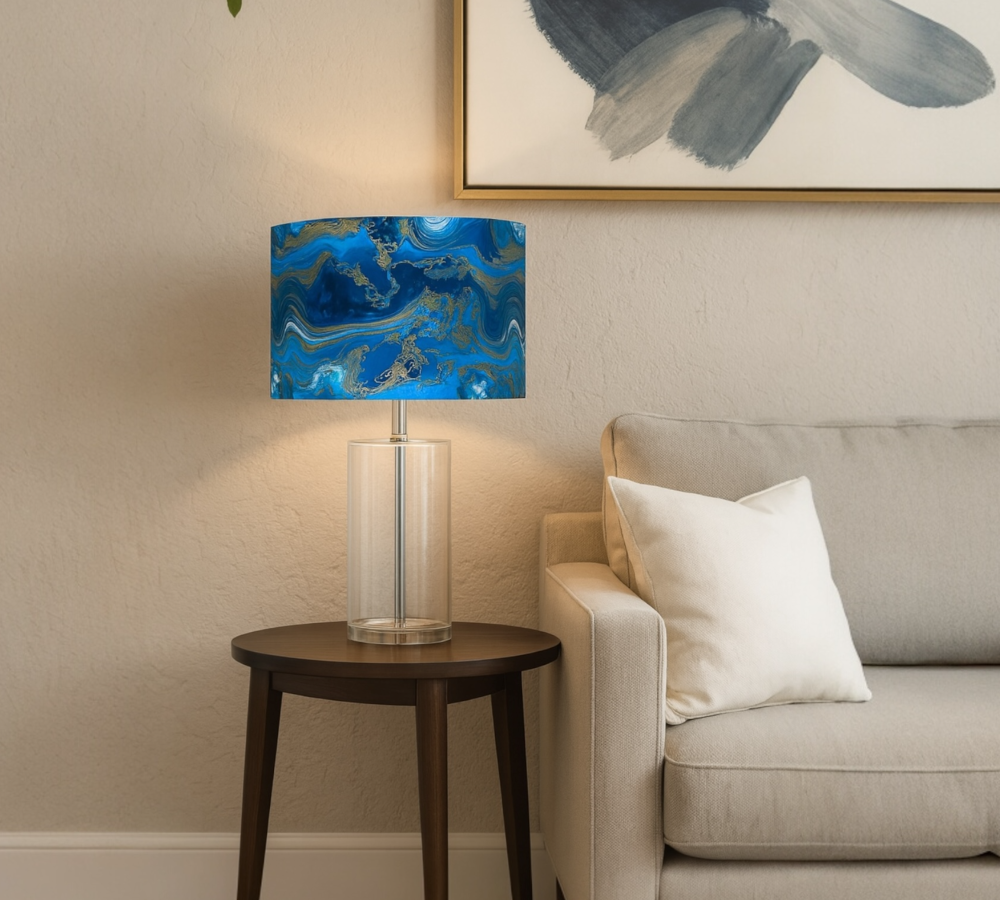 OCEAN OF GOLD LAMPSHADE