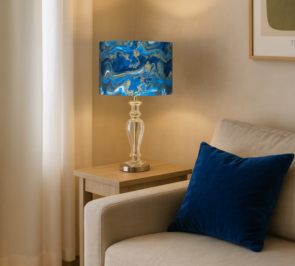 OCEAN OF GOLD LAMPSHADE