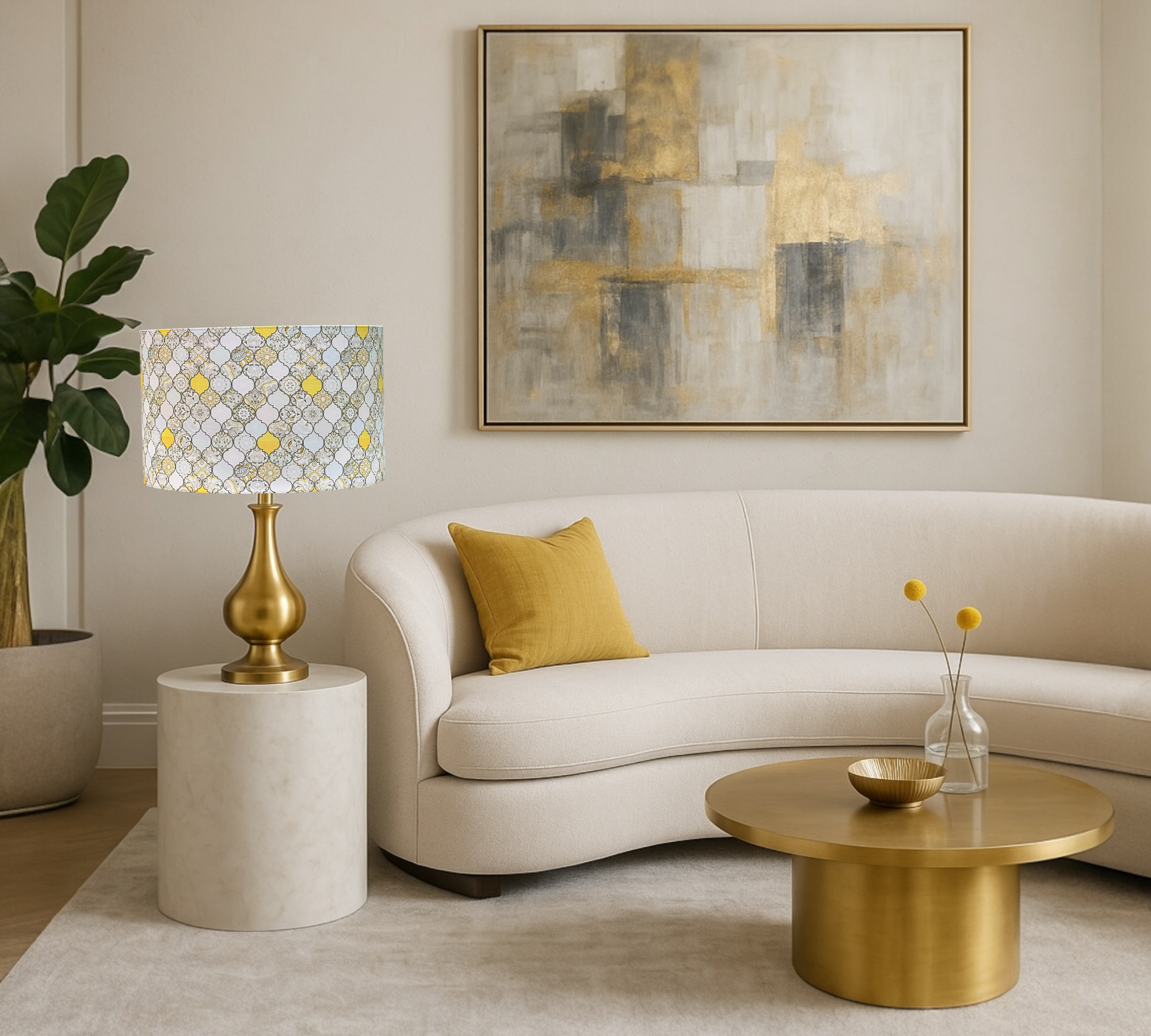 TOUCH OF MARBLE LAMPSHADE